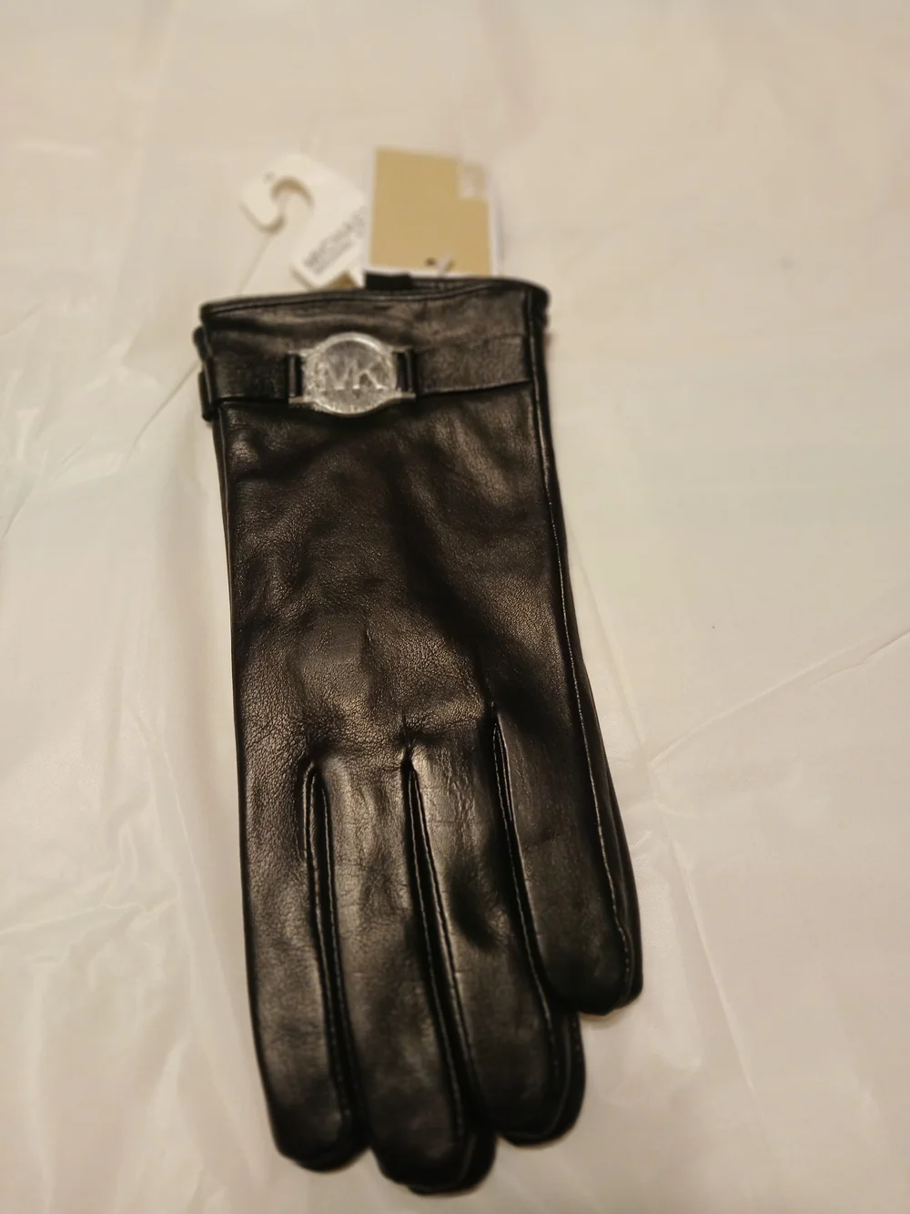 Michael Kors Black Leather Ladies Gloves
